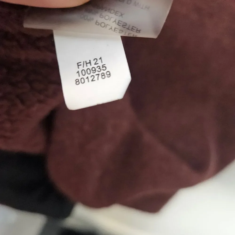 Title Nine Women's Alchemy Full Zip Swacket Sweater Jacket Maroon XS